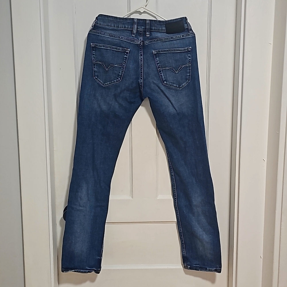 Guess Slim-Straight Jeans - W30L32 - Medium Wash